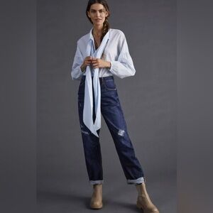 Pilcro Dark Blue Straight Leg Jeans NWT
31 tall high waisted